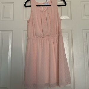 Elle Blush Pink Sleeveless Midi Dress
